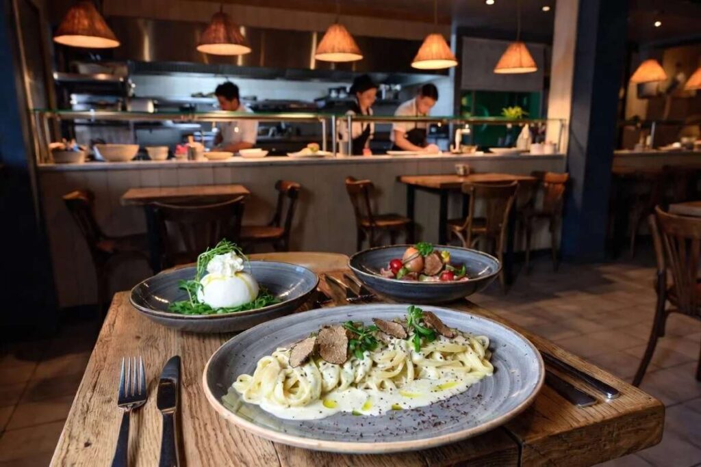 Housemade pastas and creamy burrata