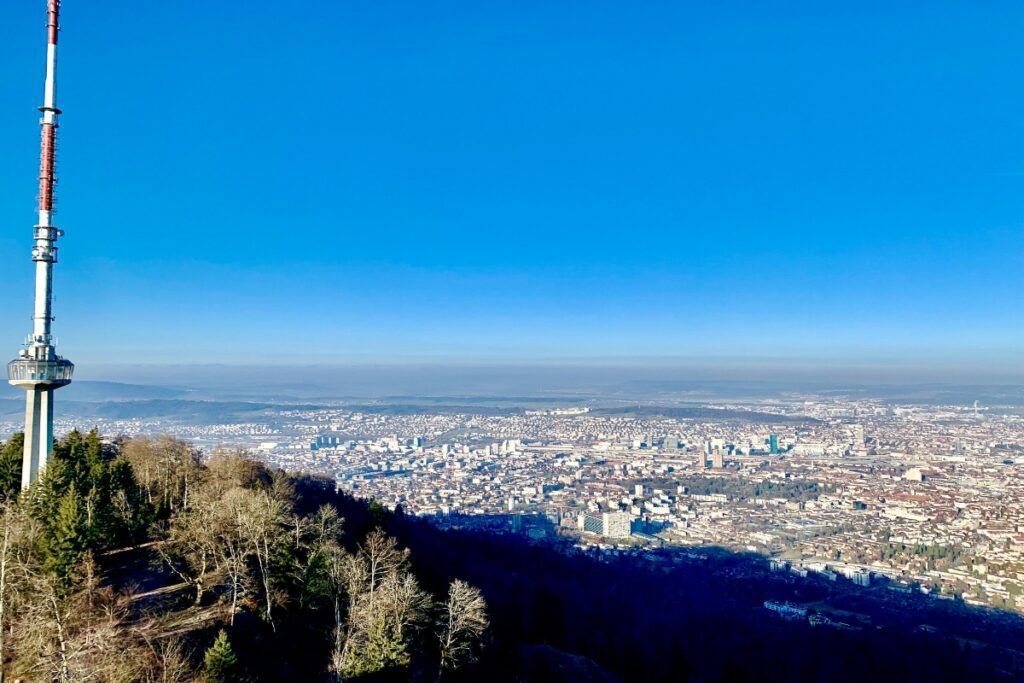 Uetliberg mountain panoramic view Zurich Alps Switzerland 2026