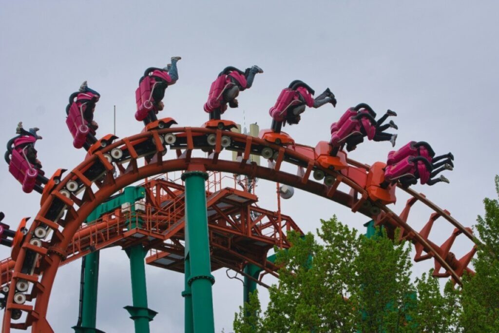 Walibi Holland Untamed roller coaster Biddinghuizen Netherlands 2026