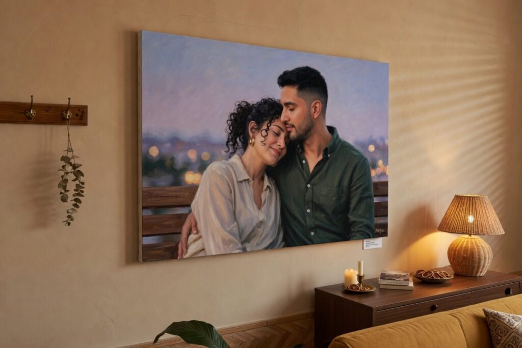 1. Canvas Print (Gallery-Wrapped, 2cm or 4cm Depth, Standard and Panoramic) – Best For a Statement Anniversary Wall Display That Endures