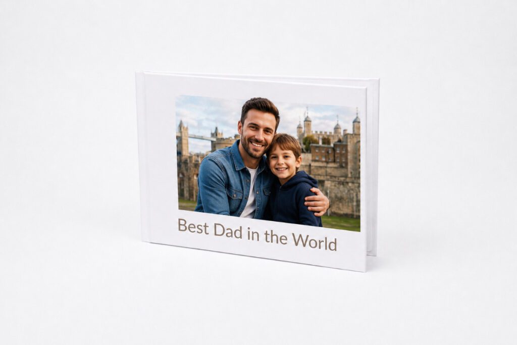 2. Hardcover Photo Book (Birthday or Father's Day Memories) – Best For Preserving a Year of Shared Moments in a Single Object