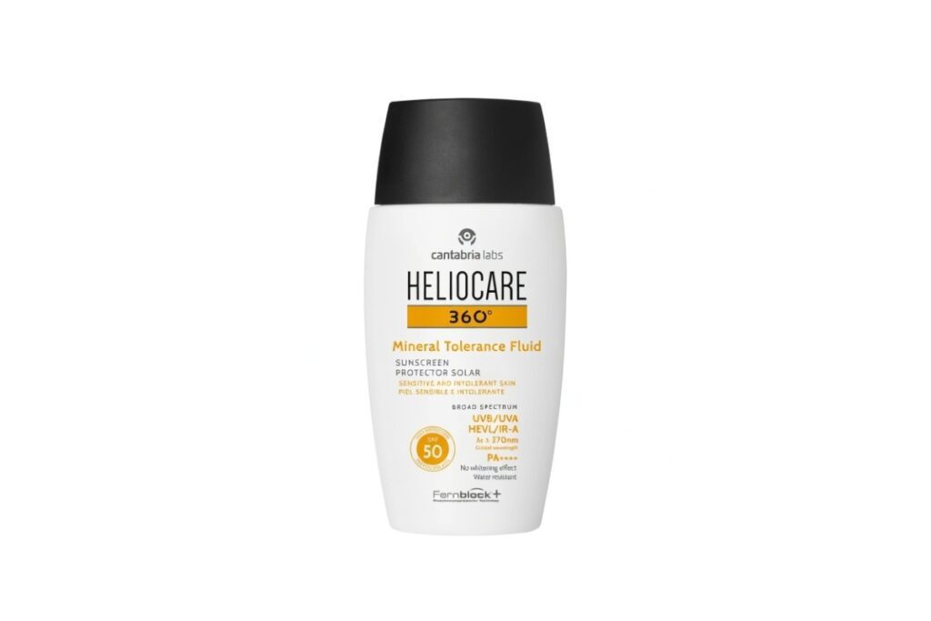 3. Heliocare 360° Mineral Tolerance Fluid SPF50 — Best for Post-Procedure, Reactive, and Rosacea-Prone Skin on Holiday