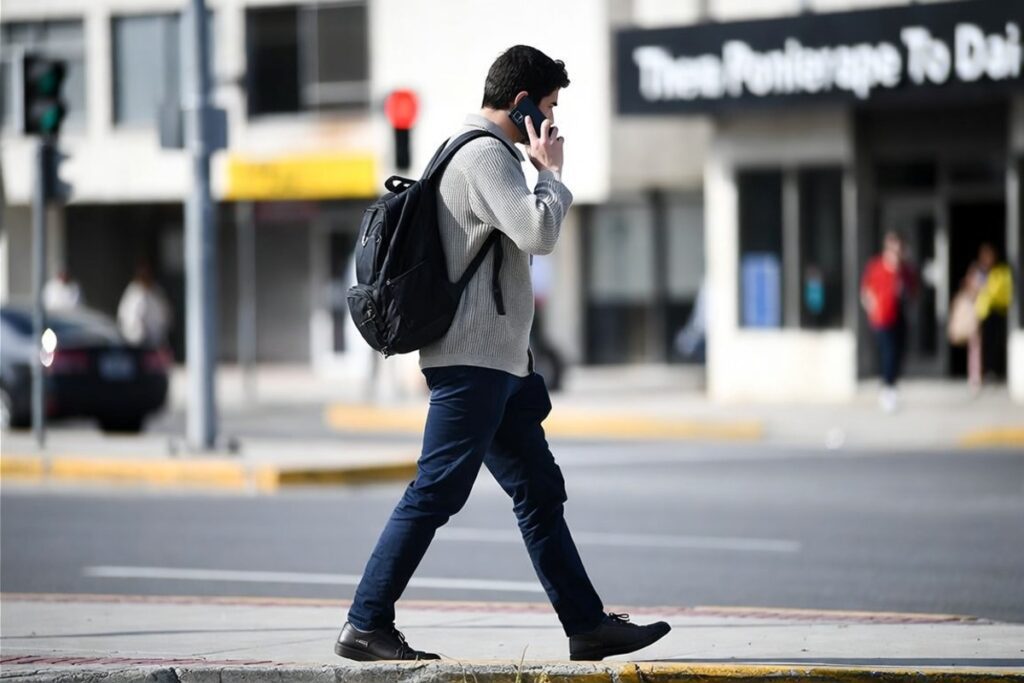 Using Your Phone While Walking