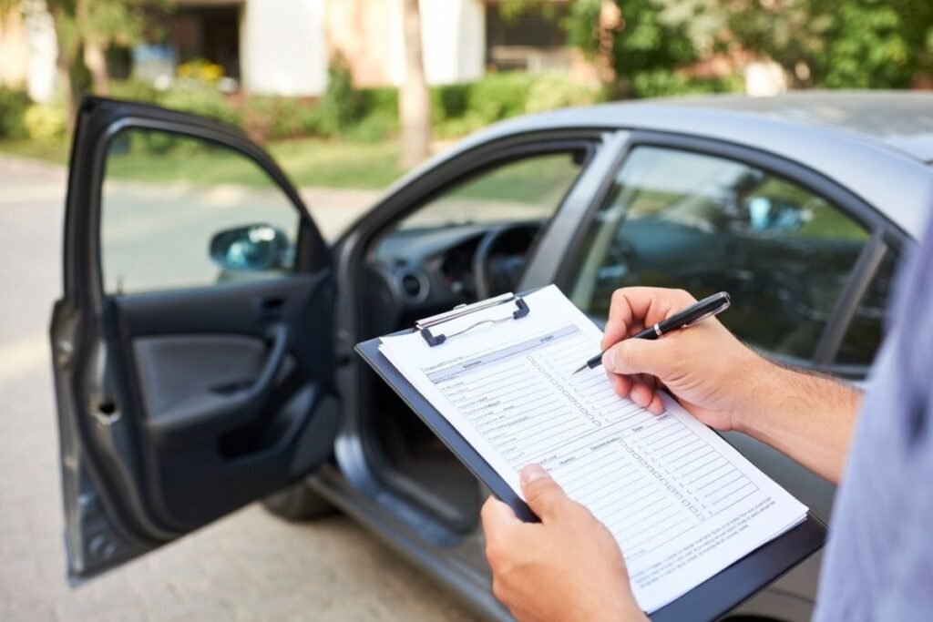 car rental inspection checklist photo documentation vehicle