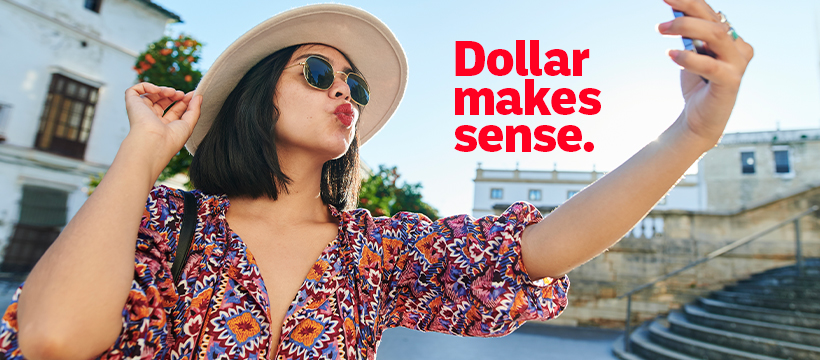 Dollar Car Rental SUV at airport