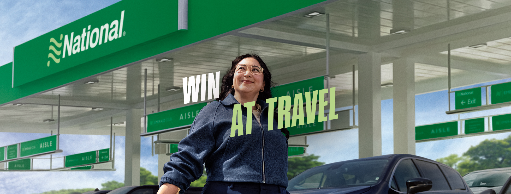 National Car Rental SUV at airport