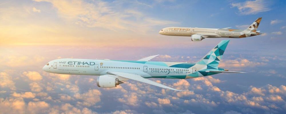 Boeing 787 Dreamliners and Airbus A350s Etihad Airways