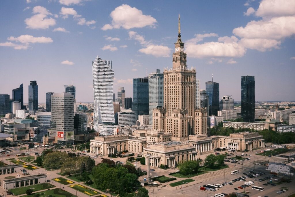 Palace of Culture and Science Warsaw observation deck skyline view Poland 2026