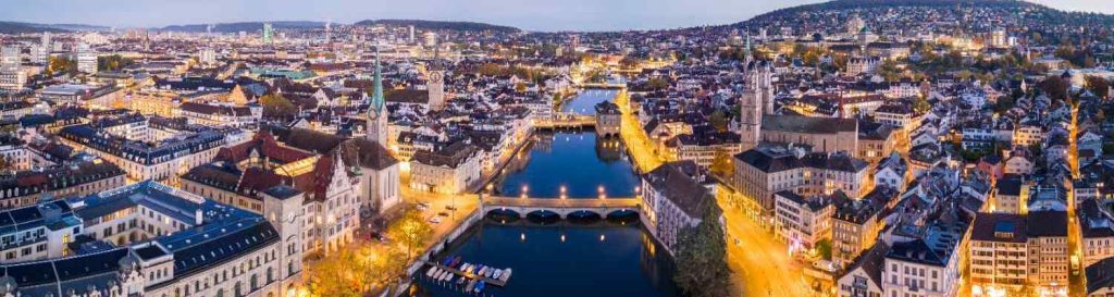 Zurich travel guide view of Lake Zurich