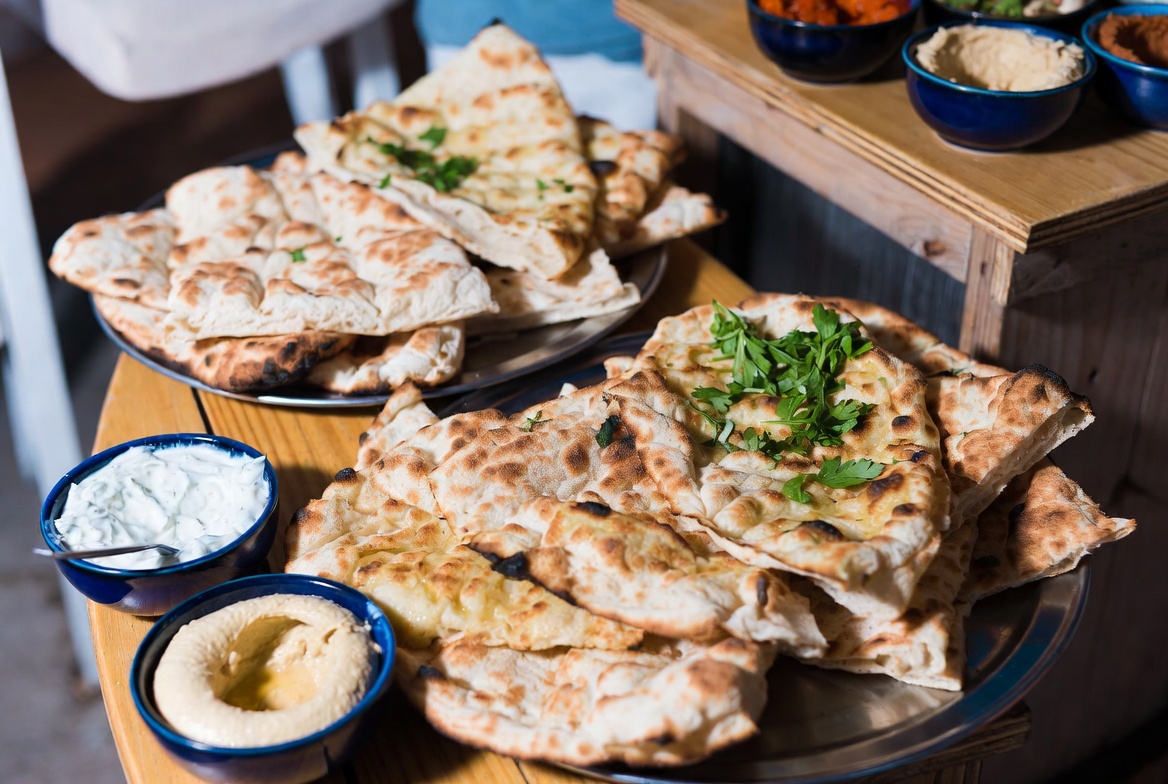 2. Wood-fired laffa flatbreads