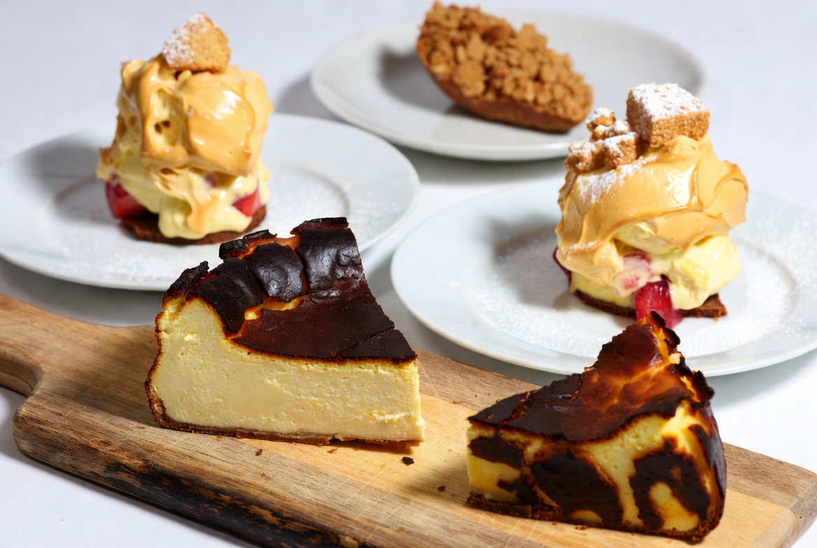 6. Burnt Basque cheesecake and reimagined British desserts