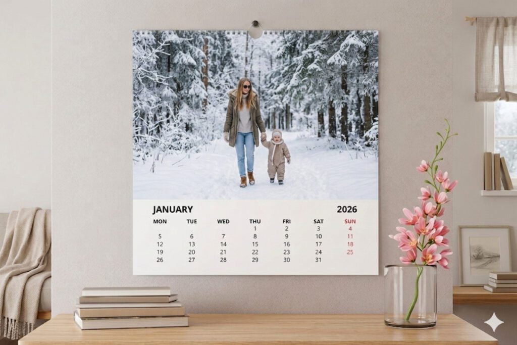 1. Personalised 2027 Photo Wall Calendar