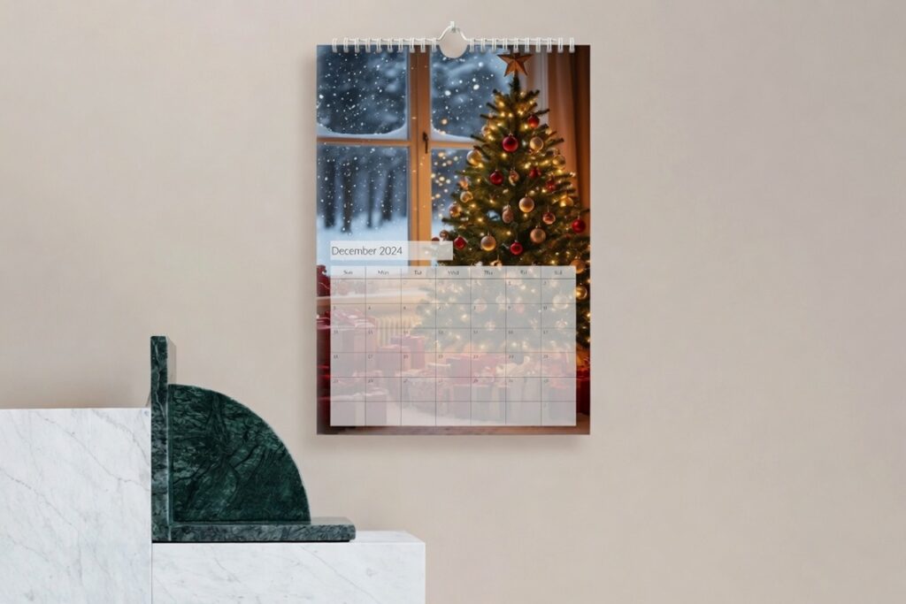 2. Personalised A3 Photo Wall Calendar (2027) – Best For Statement Gifting and Busy Family Households