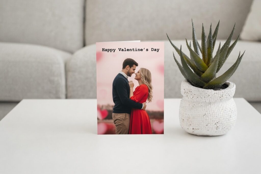 2. Personalised Photo Cards – Best For a Thoughtful Opening Statement at Any Budget