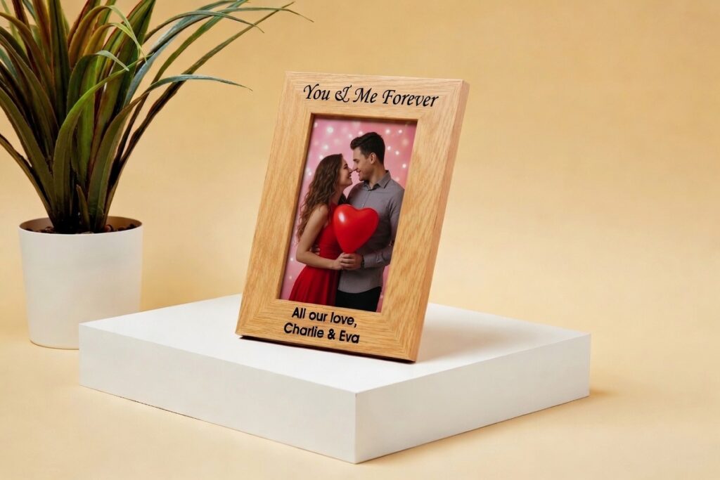 5. Engraved Photo Frame – Best For a Classic, Desk-Ready Gift With Permanent Sentiment