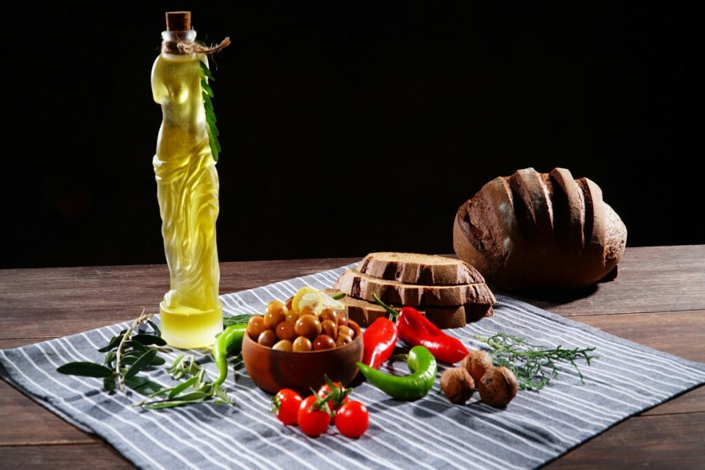 What Food Is Spain Known For -olive oil tomatoes peppers