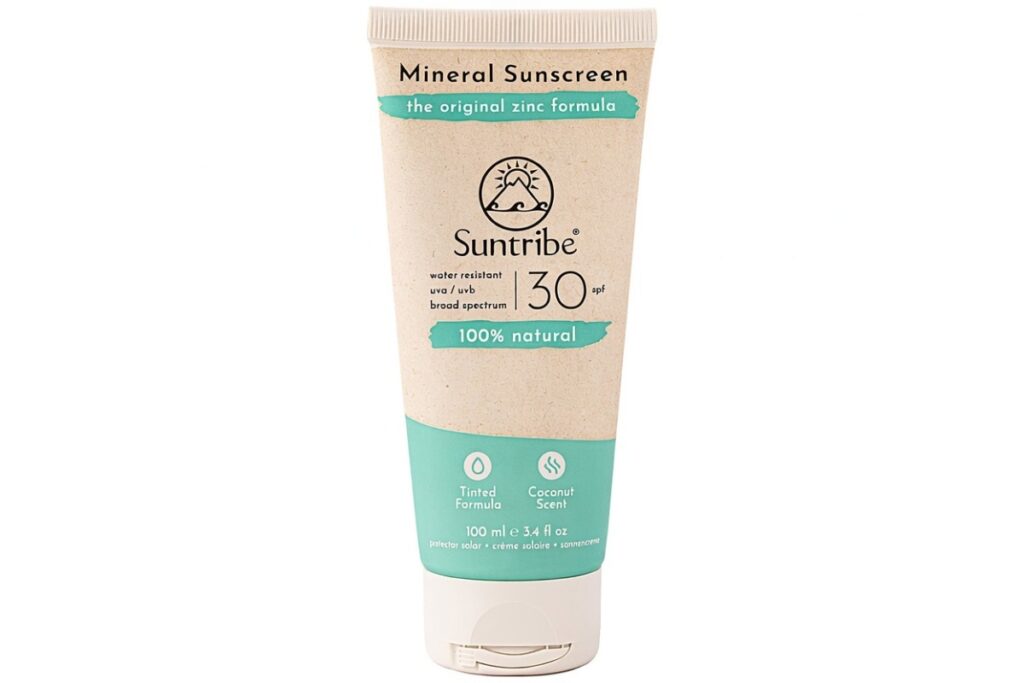 5. Suntribe Natural Mineral Sunscreen Lotion SPF30 — Best for Reef-Safe, Organic, Zero-Synthetic Travel Sun Protection